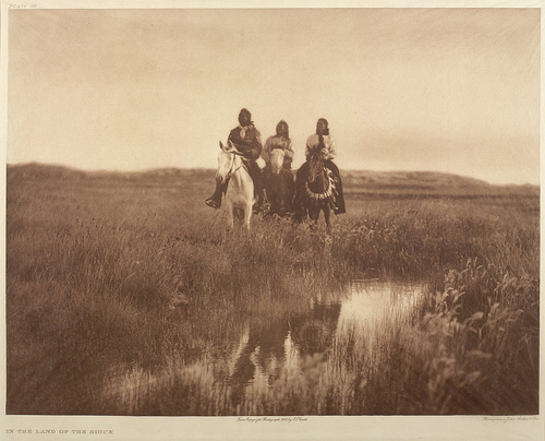 In the land of the Sioux. Circa 1907-1930. Edward S. Curtis.
