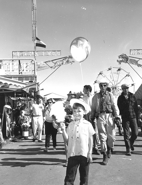 Lethbridge and District Exhibition Midway. July 1960. Alberta, Canada.