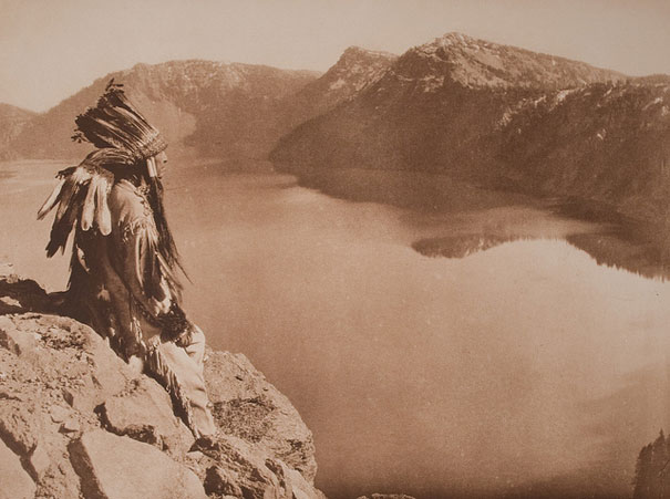 Crater Lake. Edward S. Curtis. 1923.