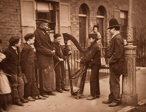 Italian Street Musicians, London 1876