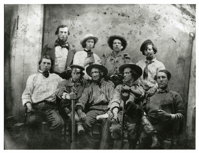 [Group of miners] circa 1850s.